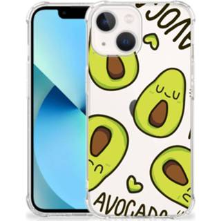 👉 Bumper hoesje IPhone 13 mini Stevig Avocado Singing 8720632639486