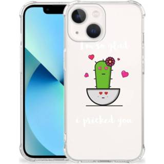 👉 Bumper hoesje IPhone 13 mini Stevig Cactus Glad 8720632669445