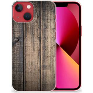 👉 Bumper hoesje hout Apple iPhone 13 Donker 8720632517920