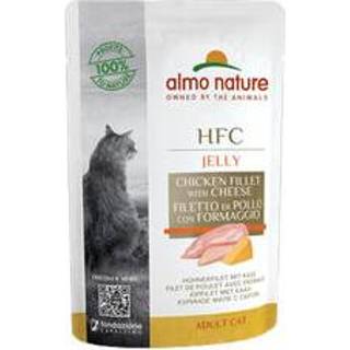 👉 Jelly Almo Nature HFC Maaltijdzakje - Kipfilet & Kaas 24 x 55 g