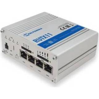 👉 Draadloze router grijs Teltonika RUTX11 Gigabit Ethernet Dual-band (2.4 GHz / 5 GHz) 3G 4G 4779027312378