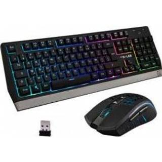 👉 Toetsenbord zwart The G-Lab Combo Tungsten RF draadloos + USB AZERTY Frans 3760162064728