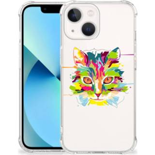 👉 Bumper hoesje IPhone 13 mini Stevig Cat Color 8720632423016