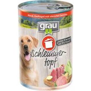 👉 Adult hondenvoer blik Grau - Rund, gevogelte en groenten 24 x 400 g 4027671063550