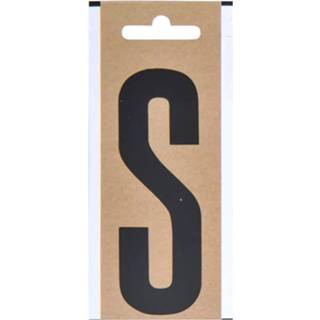 👉 Lettersticker zwart s Letter Sticker 10 Cm 8719538231122