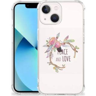 👉 Bumper hoesje IPhone 13 mini Stevig Boho Text 8720632652836