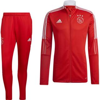 👉 Trainingspak rood trainingspakken Adidas Ajax Full-Zip 2021-2022