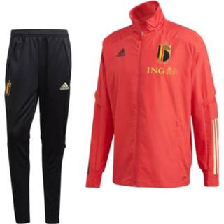 👉 Trainingspak rood zwart trainingspakken Adidas Belgie Presentatie 2020-2022