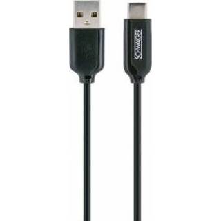 👉 Zwart Schwaiger LPRO300S 513 USB-kabel 1 m USB 2.0 A C 4004005028959