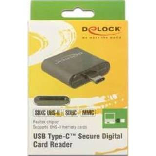 👉 Geheugenkaartlezer zwart DeLOCK 91498 USB 3.2 Gen 1 (3.1 1) Type-C 4043619914982