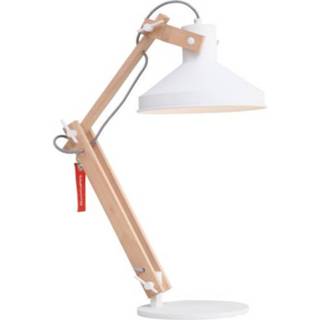 👉 Tafel lamp hout wit binnen scandinavisch Steinhauer - Woody tafellamp 8712746108354