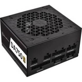 👉 Netvoeding zwart goud Silverstone DA750 Gold power supply unit 750 W 20+4 pin ATX 4710679811123