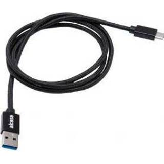 👉 Zwart Akasa AK-CBUB44-10BK USB-kabel 1 m USB 3.2 Gen (3.1 1) C A 4710614539303