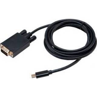 👉 Tussenstuk zwart Akasa AK-CBCA17-18BK voor kabels USB Type-C VGA 4710614539341