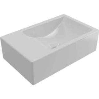 👉 Fontein wit mat keramiek Plieger Houston rechts zonder kraangat 37x23cm OUTLET UDEN 0271093