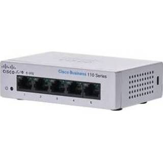 👉 Grijs Cisco CBS110 Unmanaged L2 Gigabit Ethernet (10/100/1000) 1U