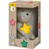 👉 Nachtlamp kunststof antraciet Moses nachtlampje muis met timer USB 9,3 x 15 cm 4033477168887