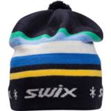 👉 Beanie uniseks wit blauw grijs Swix - Gunde Muts maat M/L, grijs/wit/blauw 7045952498041