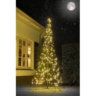 👉 Vlaggenmast wit warm Fairybell 320 LED lampjes - kerstboom 8718781479060