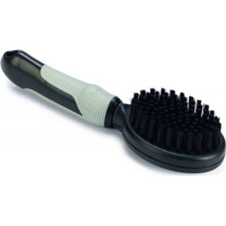 👉 Borstel zwart grijs klein Beeztees borstels - 20,5 cm Zwart/Grijs 8712695194422