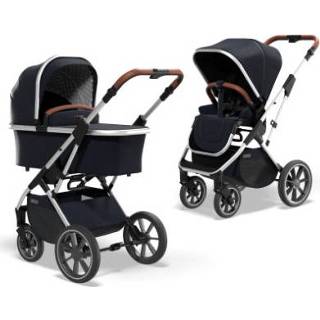 👉 Kinder wagen blauw meisjes kinderen MOON Combi Kinderwagen Rocca Navy Collectie 2022 4025583039564