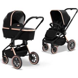 👉 Kinder wagen rose goud meisjes zwart kinderen MOON Combi kinderwagen Resea S Limited Edition Gold Collection 2022 4025583039526