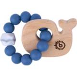 👉 Bijt ring siliconen meisjes blauw Bieco Bijtring walvis met ketting 4005544590235