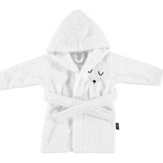 👉 Badjas wit meisjes Alvi ® Badstof met kap 4010395788199