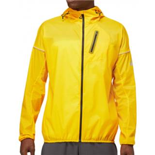 👉 Hard loop jack XL mannen geel oranje Asics - Fujitrail Jacket Hardloopjack maat XL, oranje/geel 4550329871820