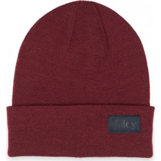 👉 Beanie uniseks One Size rood Tilley - Extrafine Merino Wool Muts maat Size, 826486526434