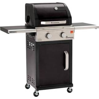 👉 Grill zwart active Grillchef by Landmann Triton 2.0 gasbbq - Gasbarbecue Barbecue inklapbare werkbladen geschikt voor 8 personen 4000810129034