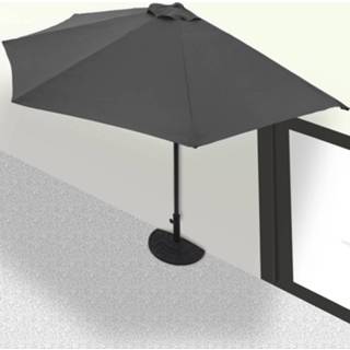 👉 Parasol antraciet active Kingsleeve Halfronde UV Bescherming 50+ - Zonder standaardParasol 4250525336658 6011620066059