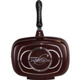 👉 Grillpan bordeauxrood gietaluminium active Platinum Dubbele pan / - 32 cm omkeerbare 6011606135137
