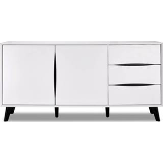 👉 24Designs Lyon Dressoir - B160 X D40 X H80 Cm - MDF - Wit