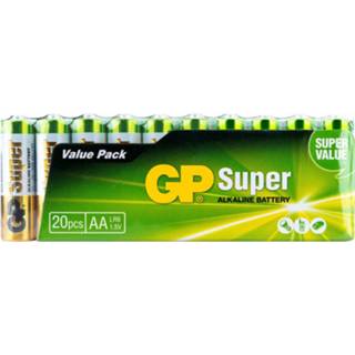 👉 Alkaline GP Batteries Super AA (03015AS20) 20 stuks, 1.5V 4891199079856