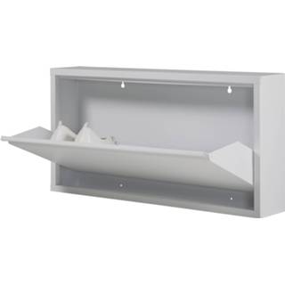 👉 Schoenen kast metaal wit Schoenenkast Oscar-1