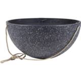 👉 Schaal zwart kunststof Hangende bloempot/plantenpot van gerecycled D35 en H17 cm
