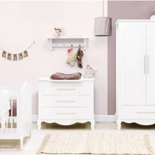 👉 Commode wit elena baby's Bopita Babykamer | Bed 70 x 140 cm + Kast 2-Deurs
