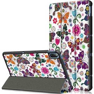 👉 Folio case Tri-Fold Series Honor Tablet V7 - Vlinders / Bloemen 5712580099590