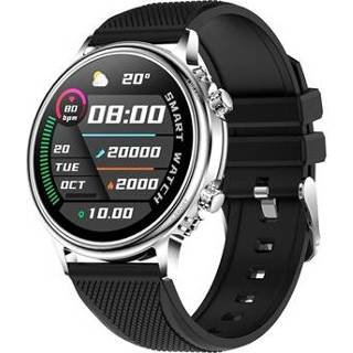 👉 Smartwatch zwart zilver Lemonda Smart CF81 Waterbestendig - IP67 / 5712580089898