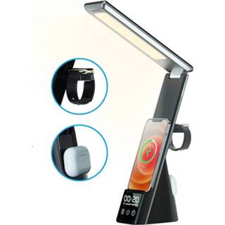 👉 Wekker zwart Lamp met en iPhone Draadloze Oplader - 5712580126418