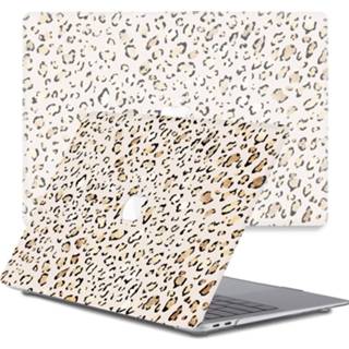 👉 Coverhoes rose goud kunststof Leopard Gold hardcase hoes zwart Lunso - cover MacBook Air 13 inch (2010-2017) 8720572144354