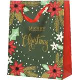 👉 Cadeautas multi papier active Grote kerst cadeautas/tas voor kerstcadeautjes Merry Christmas 72 cm