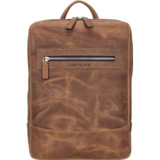👉 Laptoptas echt leer haerlem bruin cognac NorthLife - Lederen (13 inch / 15 inch) 8691051841494