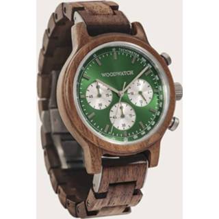 👉 Horloge houten hout bruin Chrono Hunter 7446055048049