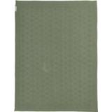 👉 Ledikantdeken donkergroen Diamond Knit Forest Green groen Meyco 100 x 150 cm 4054703533323