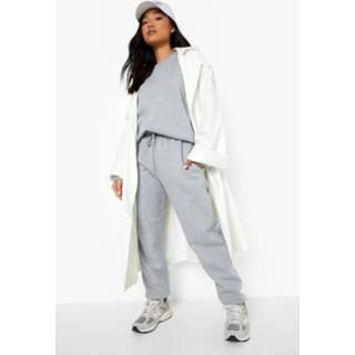 👉 Petite Overdye Dsgn Studio Trainingspak Met Sweater, Grey Marl