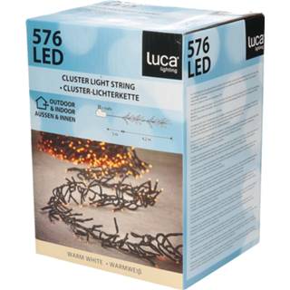 👉 Afstandsbediening witte wit kunststof active Clusterverlichting 576 warm lampjes met 4,2 m