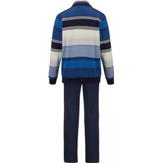 👉 Joggingpak gestreept blauw geschikt voor sport katoen BABISTA Marine::Royal blue 4055707672100