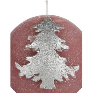 👉 Kaars roze kerst Set van 2 kaarsen Tewa